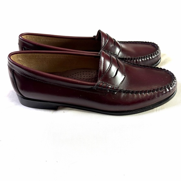 Weejuns G.H. Bass Whitney oxblood Burgundy Leather Loafers women’s 8.5 shoes - Picture 8 of 16